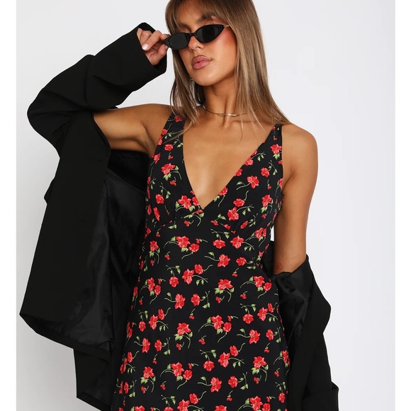 Say My Name Mini Dress Red Poppy - White fox - Picture 2 of 4